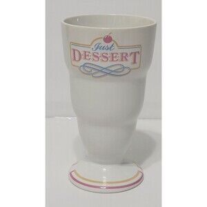 Vintage HIMARK Just Dessert Ice Cream Float Sundae Pedestal Cup Dish